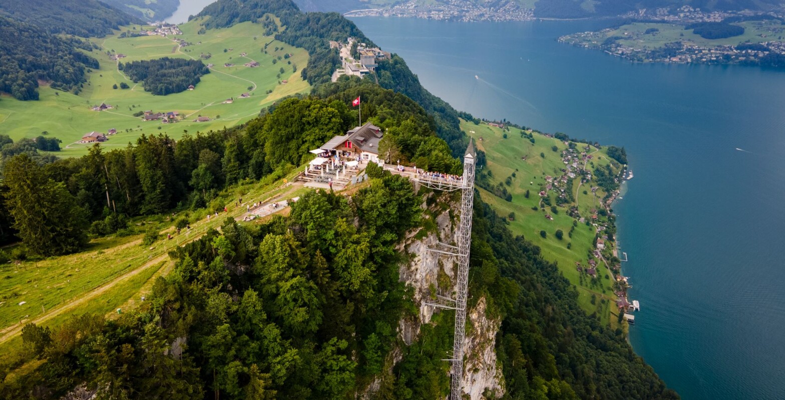 Hammetschwand Lift_Drone_Lake Lucerne